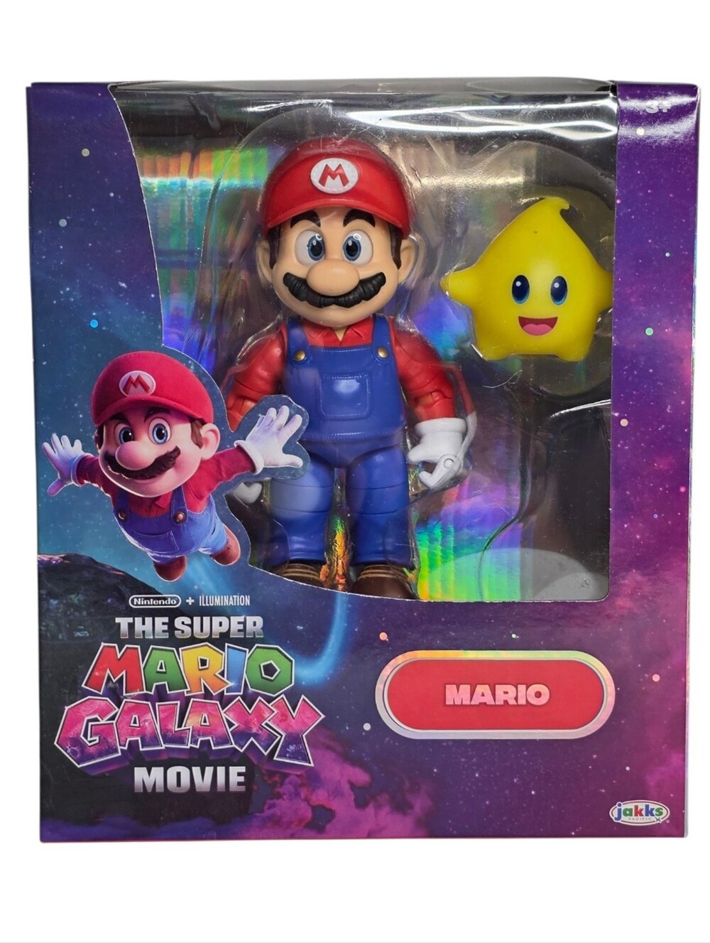 Super Mario Action Figure & Luma Star Authentic Offically Licensed Movie Box Set